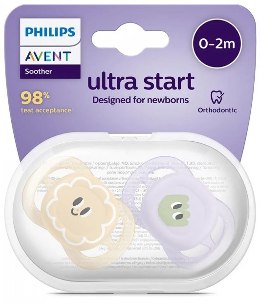 Philips AVENT- 2 xuxas- 0-2M- Ultra Start- Deco- Menina