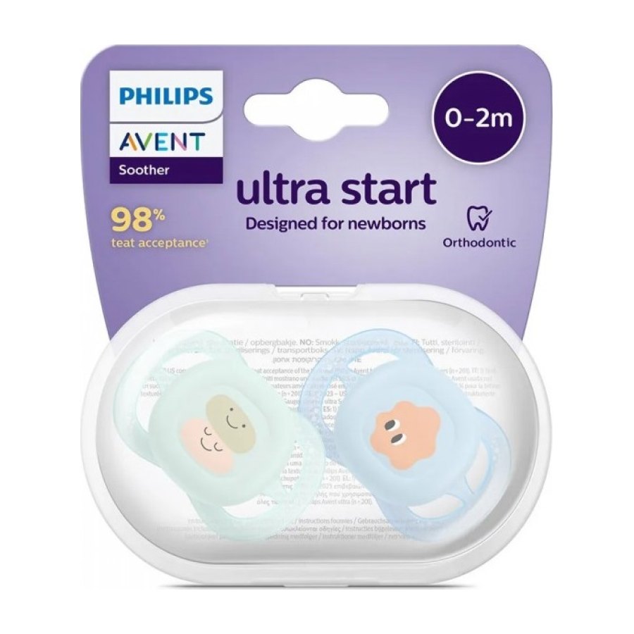 Philips AVENT- 2 xuxas- 0-2M- Ultra Start- Deco- Menino
