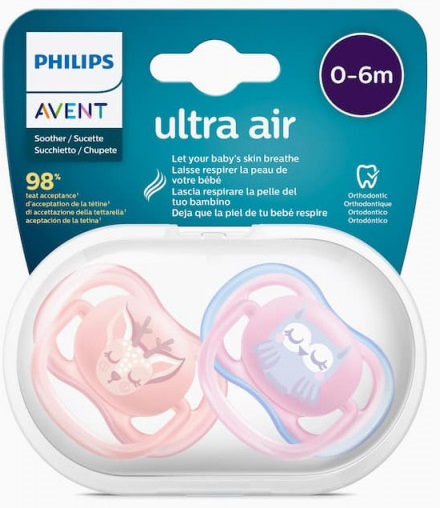 Philips AVENT  2 xuxas - Ultrai Air - Happy 0-6 Menina
