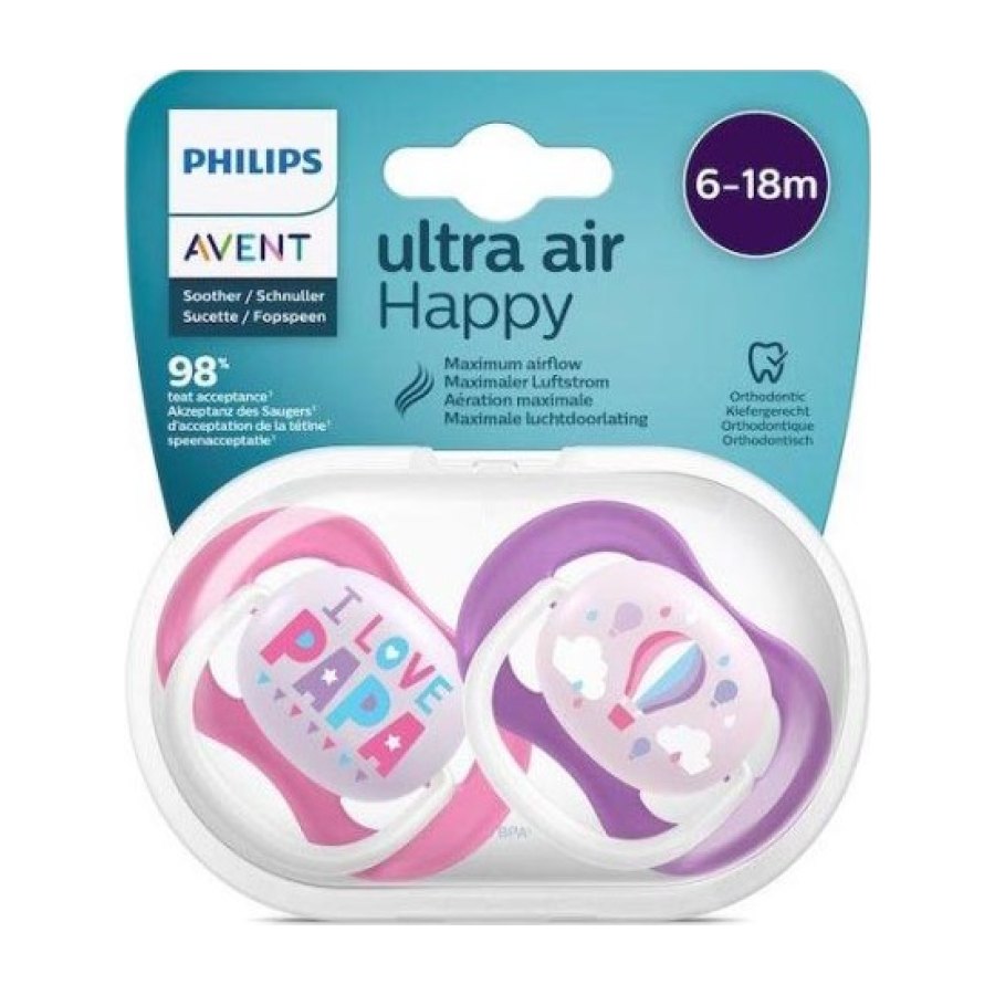 Philips AVENT 2 Xuxas - Ultra Air - Happy - 6-18 M - Menina
