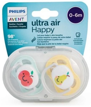 Philips AVENT 2 Xuxas - Ultra Air - Frutos - 0-6M 