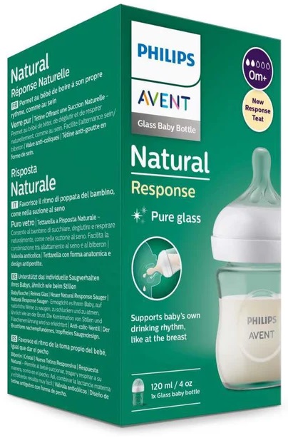 Philips AVENT - Natural - Biberão 120 ml. VIDRO
