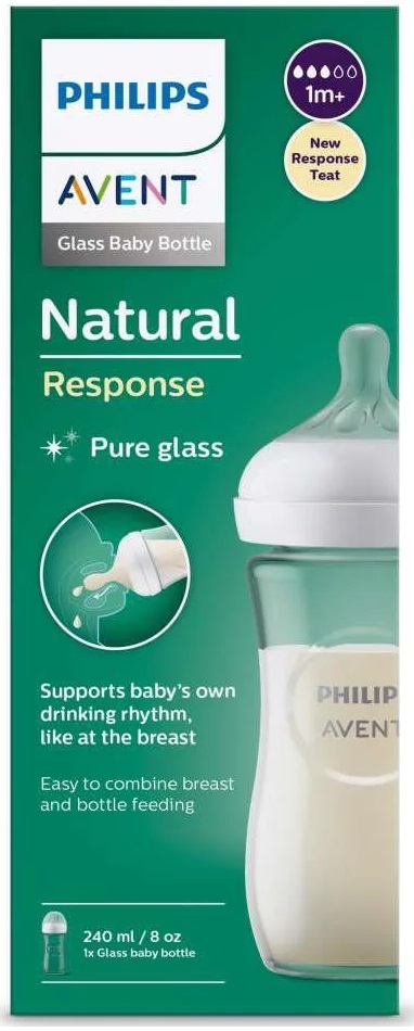 Philips AVENT - Natural - Biberão 240 ml. VIDRO