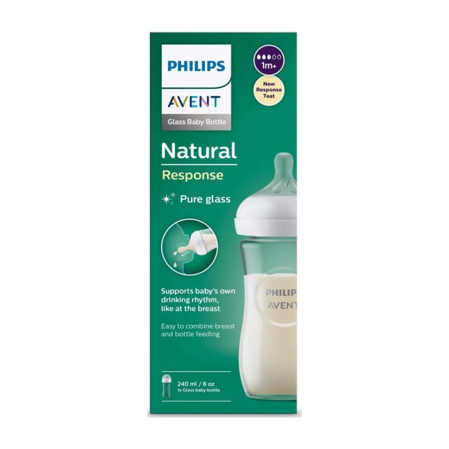 Philips AVENT - Natural - Biberão 240 ml. VIDRO