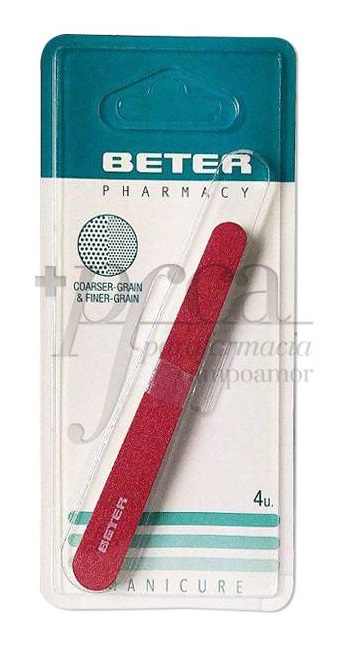 BETER 4 limas unhas corindo 11 cm