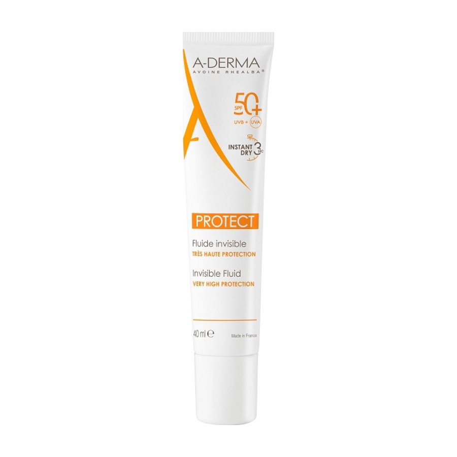 A-DERMA SOLAR PROTECT SPF50 Fluido INVISÍVEL 40ml