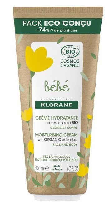 KLORANE BEBÉ Creme Hidratante Rosto Corpo 200ml 