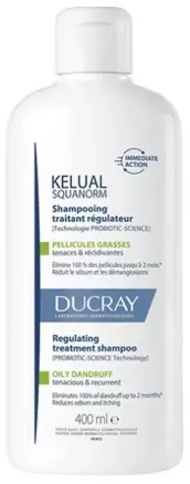 DUCRAY KELUAL Squanorm Champô Caspa Oleosa 400ml