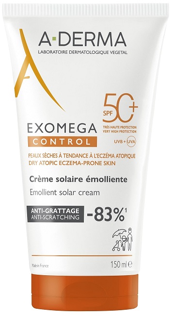 A-DERMA EXOMEGA SOLAR AD SPF50+ Creme 150 ml (ATOPIA) NOVO