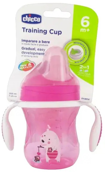 CHICCO Copo de aprendizagem Menina 6M+