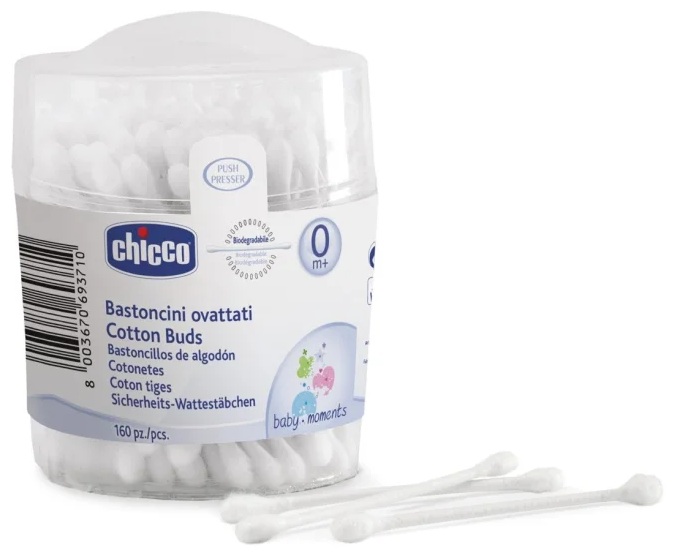 CHICCO Cotonetes 0M+ 160UN
