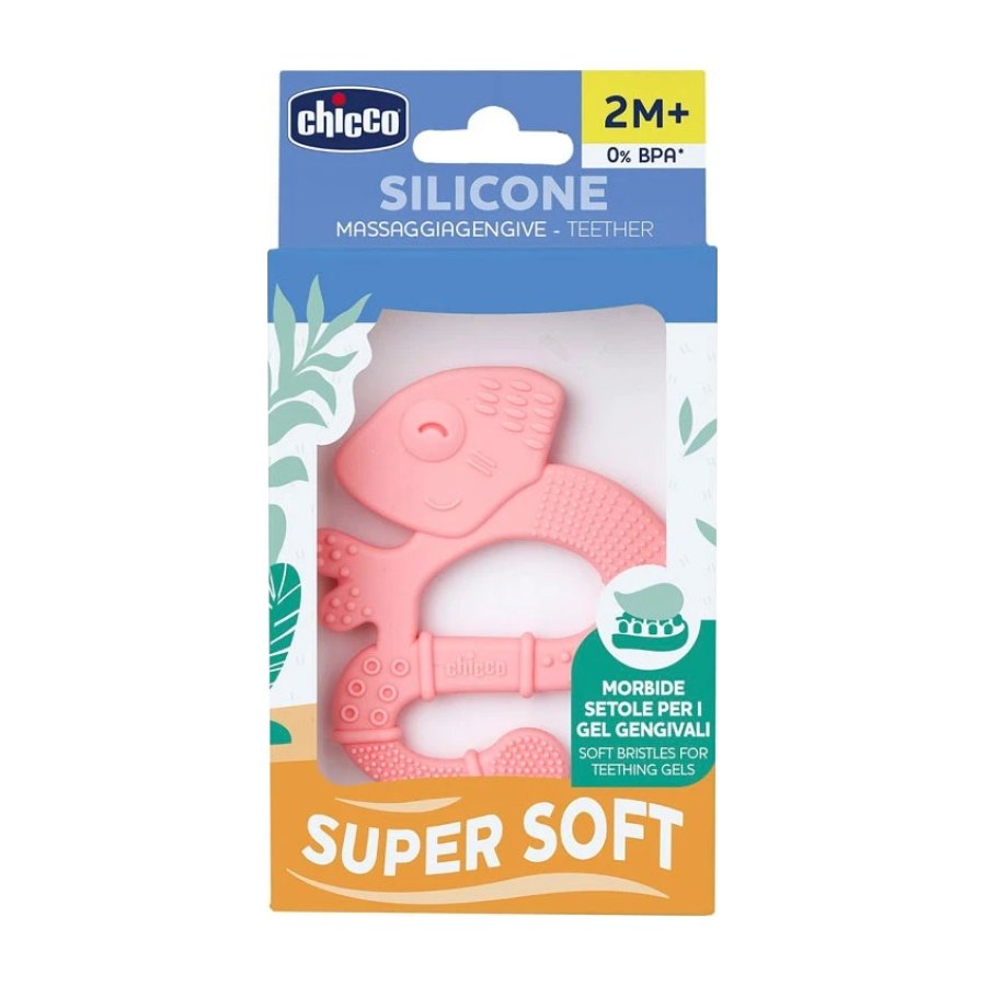 CHICCO anel de dentição Iguana Rosa