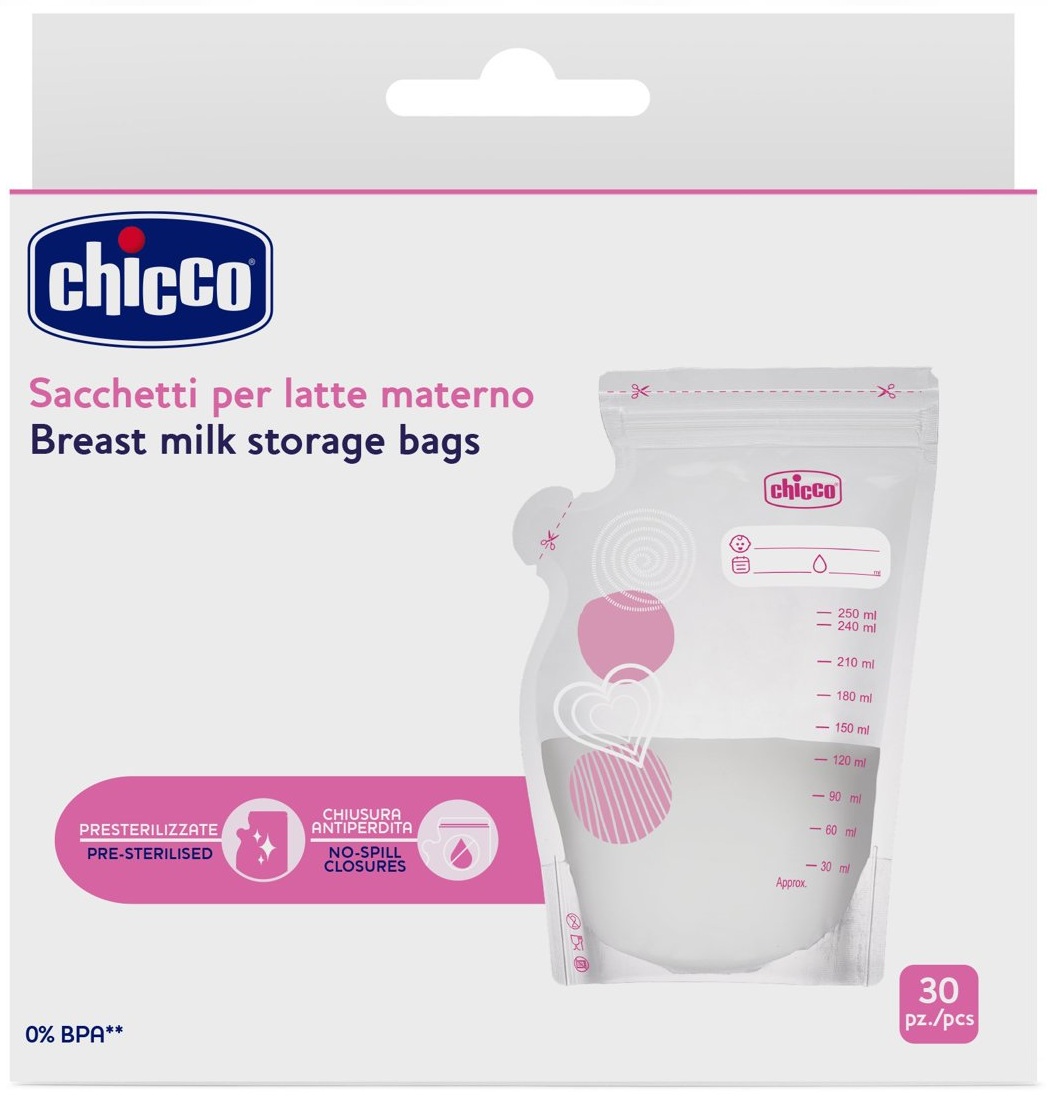 CHICCO Conser. 250ML Leite Materno 30PC