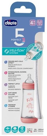 CHICCO Biberao Perfect5 PP ROSA 300ml FR