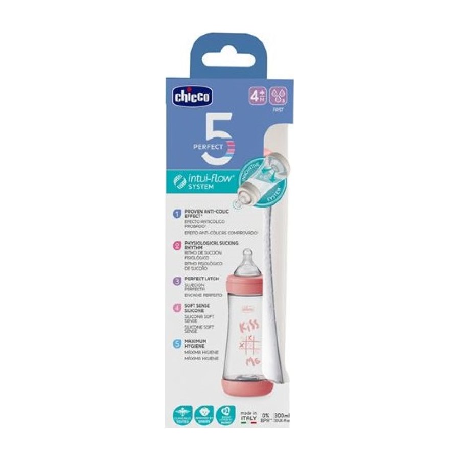 CHICCO Biberao Perfect5 PP ROSA 300ml FR