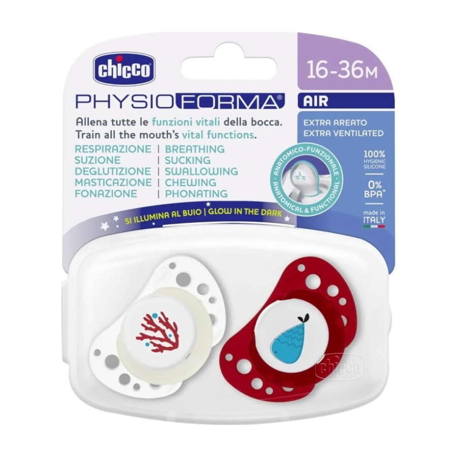 CHICCO Chupeta Physio Forma Lumi 16-36 Meses