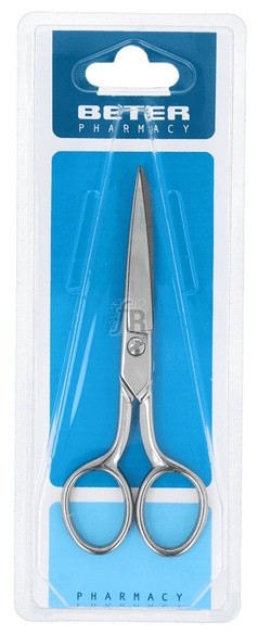 BETER Tesoura de loja niquelada recta 12,6 cm