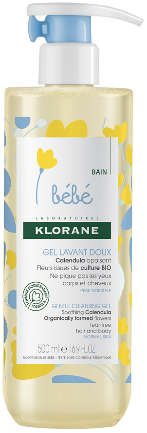 KLORANE BEBÉ Gel Lavante Suave Corpo Cabelo 500ml 