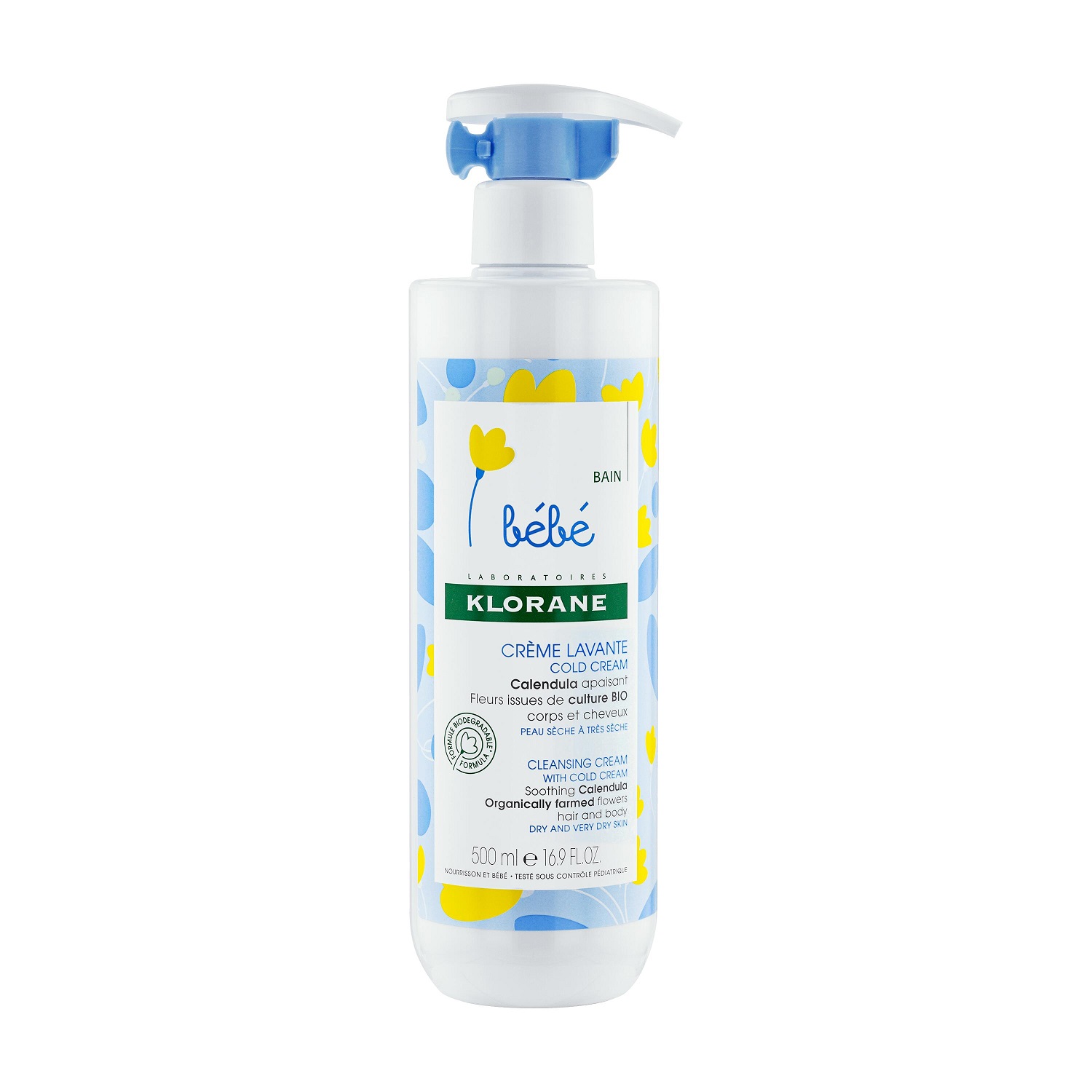 KLORANE BEBÉ Creme Lavante COLD CREAM 500ml 