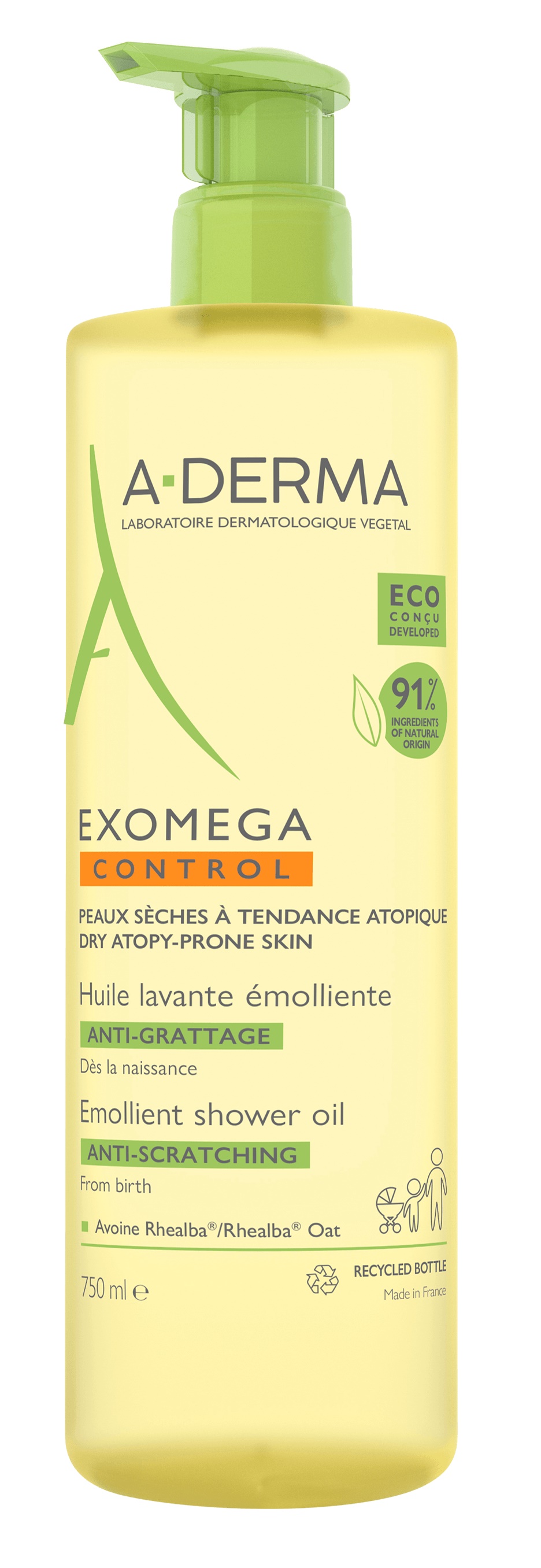 A-DERMA EXOMEGA Duche Óleo Emoliente 750 ML(ATOPIA