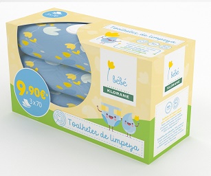 KLORANE BEBÉ Toalhetes  70 Uni x 3 (Promo)