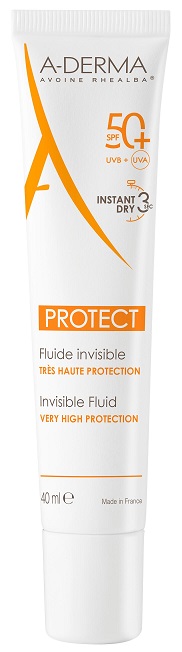 A-DERMA SOLAR PROTECT SPF50 Fluido INVISÍVEL 40ml