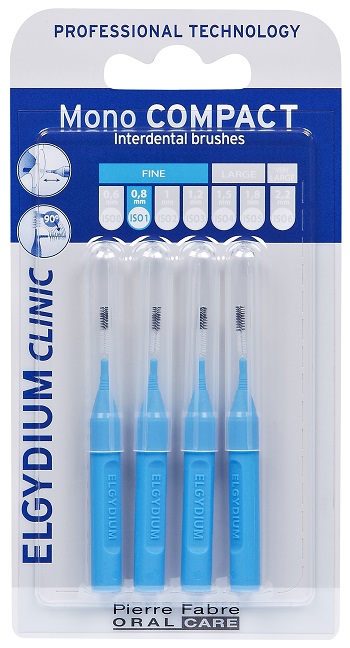 ELGYDIUM Escovilhão Clinic MonoCompact Azul 0,8mm