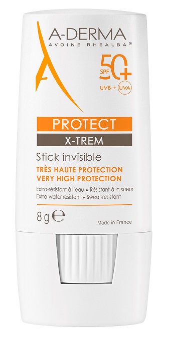 A-DERMA SOLAR PROTECT X-Trem Stick Invisivel 8 Grs