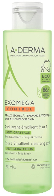 A-DERMA EXOMEGA Gel Corpo e Cabelo 200 ml